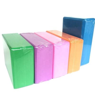 China 2021 High Quality Gym Fitness Pilates Block Eva Yoga Foam Block Yoga Block With Logo for sale