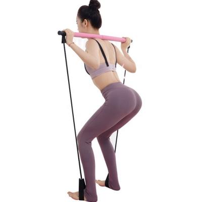 China Yoga& Pilates custom printed hot selling long 3 in 1 exercise NBR pilates bar original for sale