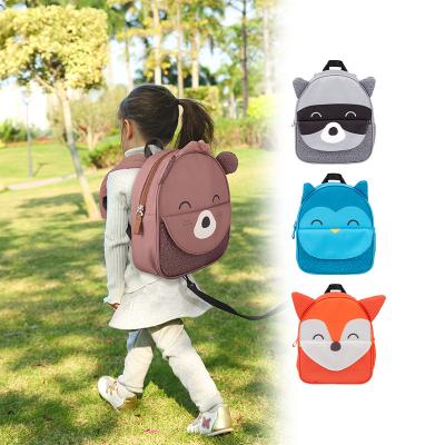 China 2020 New Kids Waterproof School Backpack Waterproof Toddler Backpack With Chest Buckle, Animal Lunch Box Schoolbag Carry Bag for sale