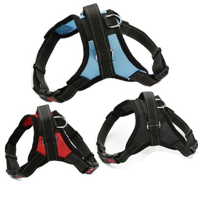 China Custom Nylon Pet Cat Chest Harness Harness Belt Dog Traction Rope Adjustable Training Collar Vest for sale