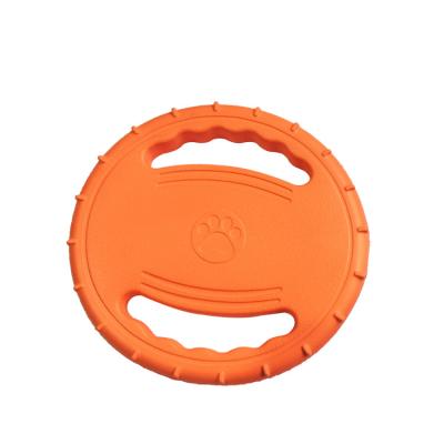 China Viable EVA Dog Flight Discs Handle Ring Foam Pet Disc Flight Discs Durable Pet Steering Toys for sale