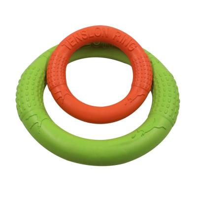 China Durable EVA Flying Discs Pet Viable Ring Bite Pet Toys Interactive Dog Toys Pet for sale