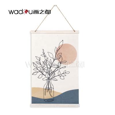 China 2020 Latest Modern Home Decor Gold Foil Foam Canvas Print Canvas Wall Art Printed Flowers On Demand Sun Hanging Art for sale