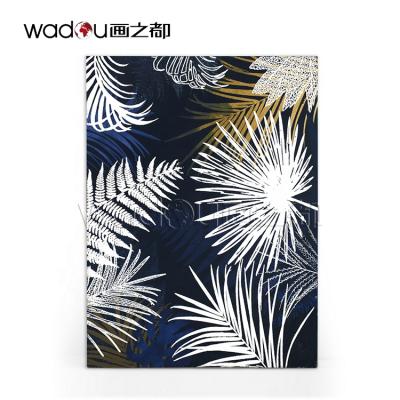 China Wholesale Home Decor Modern Aluminum Posters Print Tender Silver Wall Art Oil Canvas Modern EM190096 Wadou Good Items Suppliers Moss High for sale