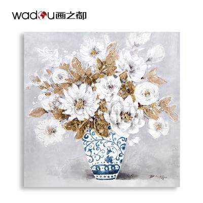 China Modern Fashionable Modern Print Custom Canvas Good Quality Promotion Flower Wall Canvas Handmade Painting Copy for sale