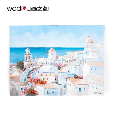 China Home Decor Art Oil Paintings Landscape From Art Manufacturer Ocean Houses Printed Modern Fine Chinese Calligraphy Paintings for sale