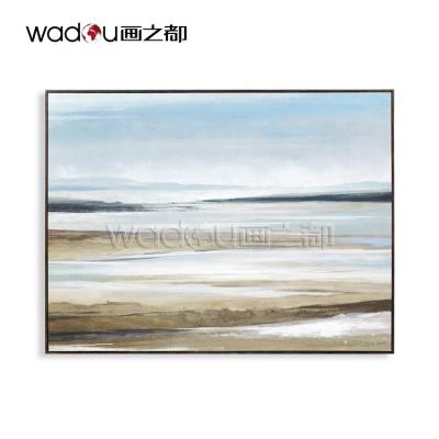 China Modern Abstract Home Decor Sanded Texture Framed Custom Abstract Art Prints Living Room Wall Art Canvas Print Stretched for sale