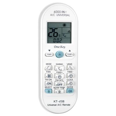 China Original Air Condition Consumption RCU KT-E08 Low Power LCD A/C Remote Control Controller for sale