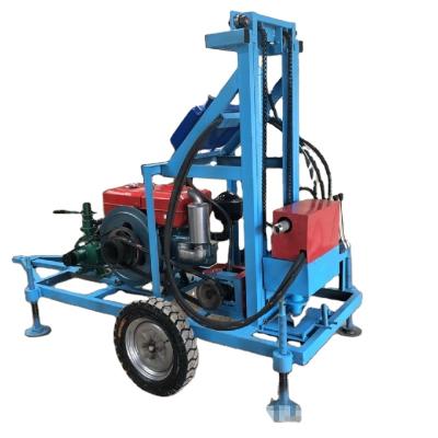 China Hydraulic diesel portable water well drilling rig machine/water drilling machine water well drilling rig for sale