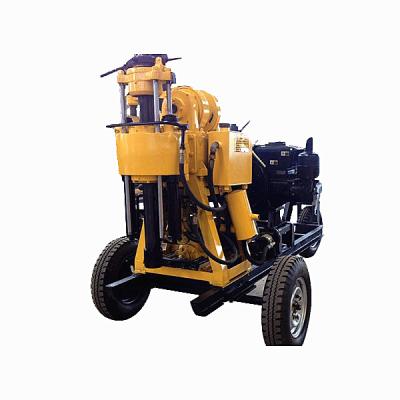 China Water well drilling and soil testing 200 meter deep hole drilling water well drilling rig diesel machine for sale