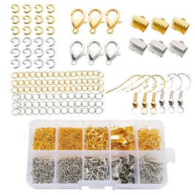 China Punk Lobster open loop tail chain ear hook tool set box diy earring necklace jewelry material accessories for sale