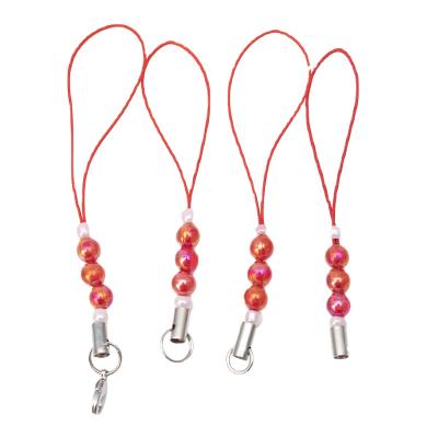 China Other Factory direct jewelry lanyard personality diy accessories beaded single/double ring l cell phone keychain pendant rope for sale