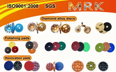 China Alloy Material Diamond Blade Cup Wheel Polishing Pads For Concrete And Terrazzo for sale