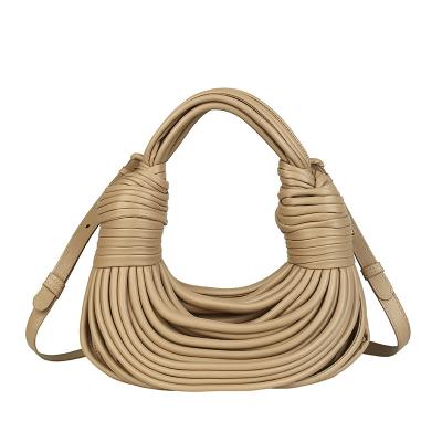 China Motion Detection wholesale New high quality hand made woven women handbags unique designs noodles handbags fashion bags designer handbags for sale