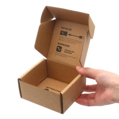 China Mini Small Corrugated Box Packaging Recyclable Mailing Mailer Boxes Custom Logo For Packiging for sale