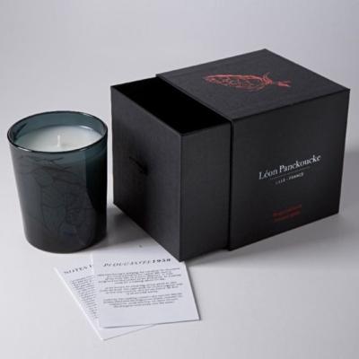 China Recyclable Luxury Black Candle Jar Packaging Gift Box For Packaging Candles for sale