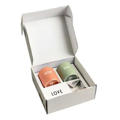 China Recyclable Personalized Large Scent Candle Announcement Subscription Folding Mailing Boxes With Insert for sale