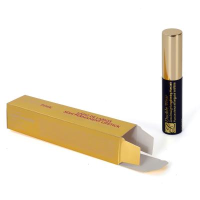 China Recyclable Private Label Gold Lip Gloss Packaging Box Custom for sale