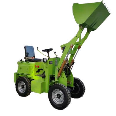 China Building material shops china factory cheap price 350kg 400kg 500kg mini four-drive electric bucket loader for sale