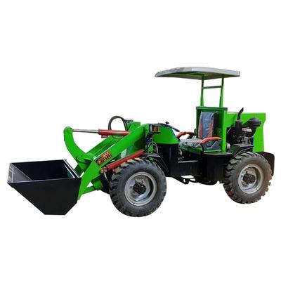 China Building material shops farm factory use 350kg 400kg 500kg mini small electric diesel four-drive bucket loader for sale