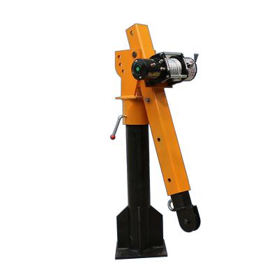 China Other 500kg 0.5ton Mini Electric Winch 12v 24v Pickup Truck Crane Truck Mounted Lifting Crane For Sale for sale