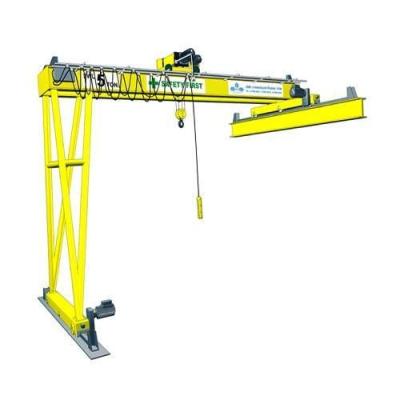 China Gantry Crane 5ton 10ton Electric Half Gantry Single Girder Crane Prices Semi Gantry Crane Price for sale