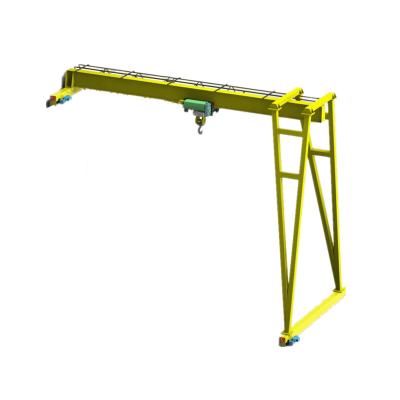 China Gantry Crane Electric Mobile Portable Half Girder Crane Single Girder Semi Gantry Crane Price for sale