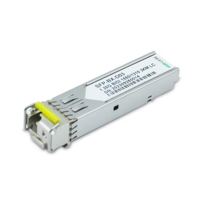 Cina 3km 1550nm 1GB Single Mode SFP TX 1310nm RX Cisco Compatibile 1.25GBASE BiDi SFP LC Connector Single Mode in vendita