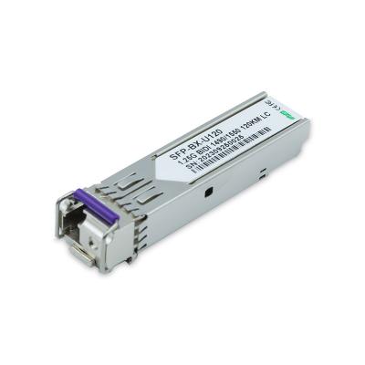 China Modo único Super Largo Alcance 1.25 GBASE BiDi SFP Conector LC 120km alcance 1490nm TX 1550nm RX en venta