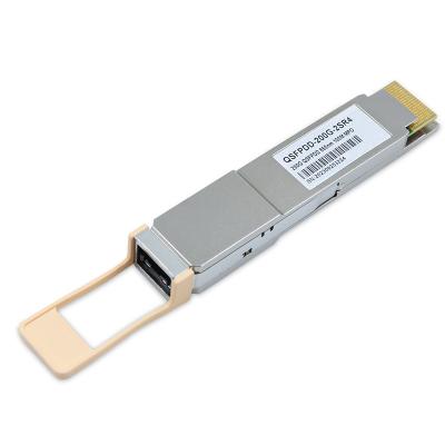 China QSFP-DD SR4 200G-Optischer Transceiver MTP/MPO-24 100m über MMF-Optischer Transceivermodul zu verkaufen