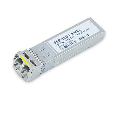 China 10G SFP+ Transceiver DWDM C-Band C17-C61 40km I-Temp over OS2 SMF duplex LC Module for sale