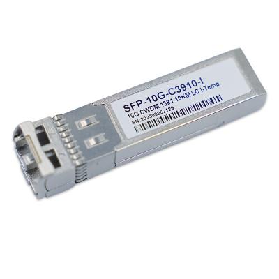 Chine 1390nm 10km 10G Transcepteur optique SFP+ CWDM sur OS2 SMF Duplex LC I-Temp Module à vendre