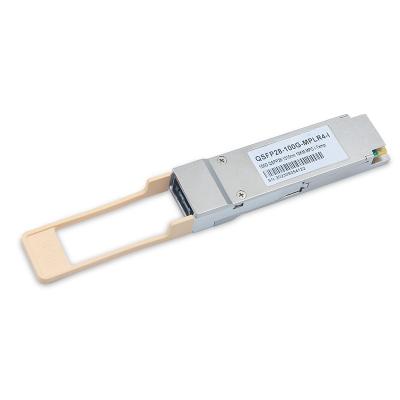 China PLR4 QSFP28 100GB Transceiver MTP/MPO-12 10km I-Temp Over OM3/OM4 SMF Optical Transceiver Module for sale