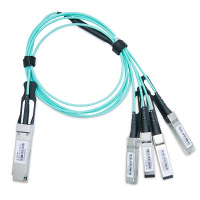 China 40G AOC breakoutkabels 40G QSFP+ tot 4x10G QSFP+ breakout actieve optische kabel Te koop