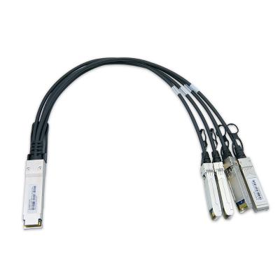 中国 Direct Attach Copper Twinax DAC passive Cables 40G 3M QSFP+ to 4x10G SFP+ connector with Cisco compatible 販売のため