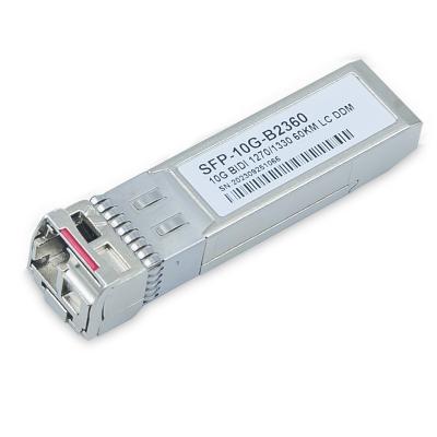 China 10GBASE BIDI SFP+  10G Optical Transceiver Cisco Compatible 1270nm TX 1330nm RX 60km Simplex LC SMF en venta