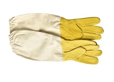 China Economic Soft And Comfortable Sheepskin Protective Beekeeping Gloves Against Bees for sale