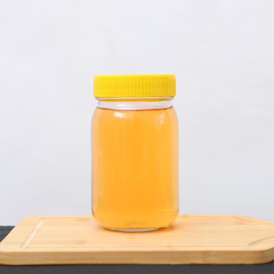 China High Quality Honey Jar And Spoon Octagonal glass bottle 375ml 750ml for sale