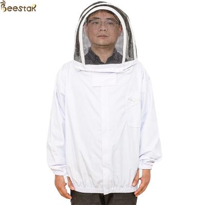 China S-2XL Zippered Hood Bienenhalter Schutzkleidung Wirtschaftlicher Typ Bienenjacke zu verkaufen