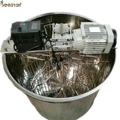 China Máquina de extração de mel radial de 6 quadros Apicultura Motor elétrico horizontal Extractor de mel de aço inoxidável à venda