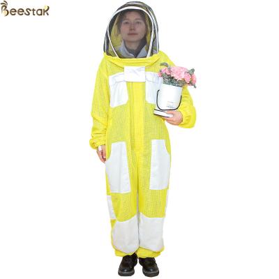 Chine Vêtements d'apiculture jaune à 3 couches à vendre