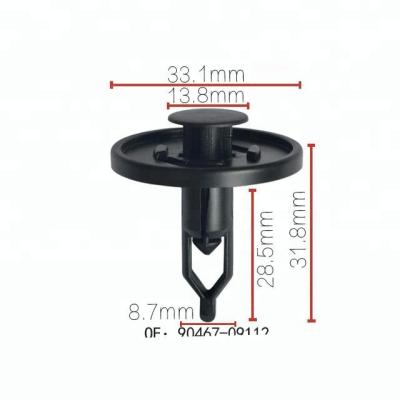 China Good Quality Plastic POM Black Car Retainer Fasteners for sale