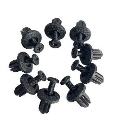 China PA66 8.1mm Hole Screw Nylon Rivet Auto Push Clip Type Retainer Clips For Car Bumper Damper for sale