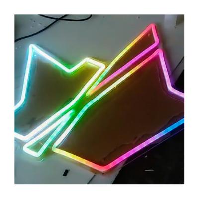 China New Design LED RGB Neon Light Sign 12v Letters Logo RGB Soft Light Remote Custom Neon Sign For Shop Cafe Bar for sale