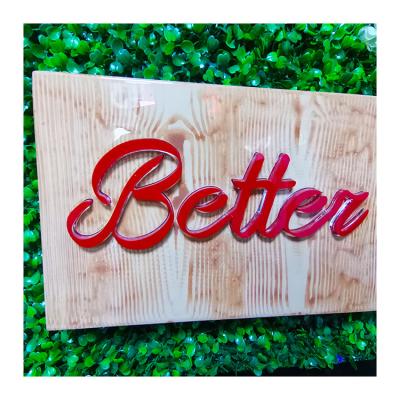 China Customized Customizable Chengdu 3d Signage 3d Waterproof Hot Selling Luminous Channel Letter Word Acrylic Letters For Company Logo for sale