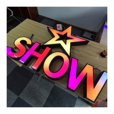 China Customized Waterproof Customized 3d Letter LED Acrylic External Luminous Color Changing Channel Letter Signs Letters For Store for sale