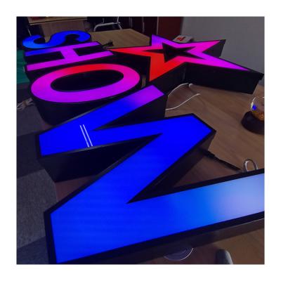 China custom 3d illuminated acrylic letter shop waterproof custom external neon sign led channel led signs letters for sale