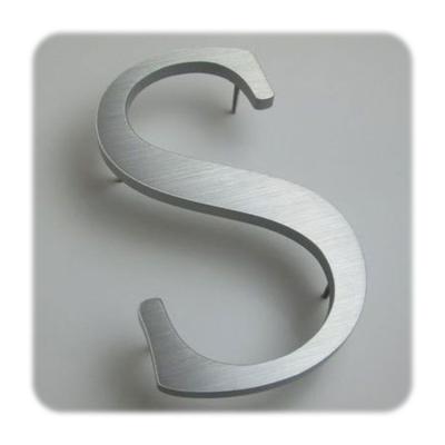 China Soft Lightweight Stainless Steel Metal Custom Logo Numbers 3d Metal Letter for sale