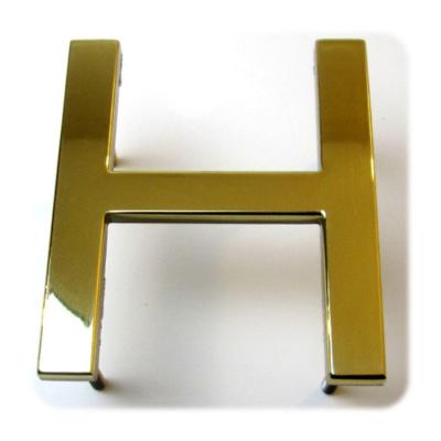 China 3 inch door sign stud electroplating color mounted 304 stainless steel plating color 3d letters for door for sale