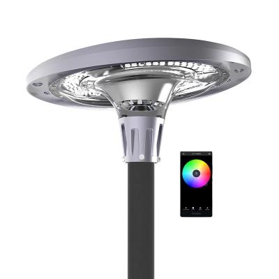 China UFO 800W 1200W Outdoor Waterproof Solar Music Automatic Rhythm RGB Garden App Remote Control Solar Garden Light for sale